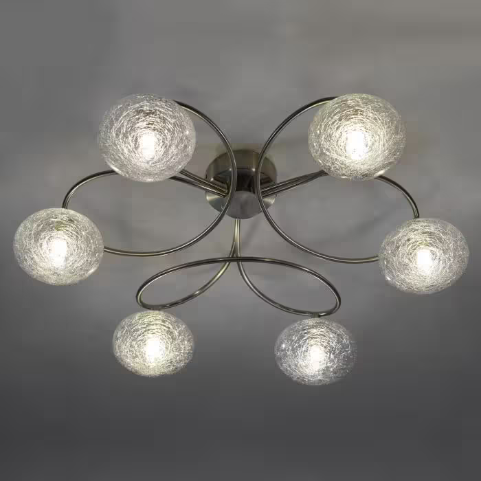 Leysha 6-Light Semi Flush