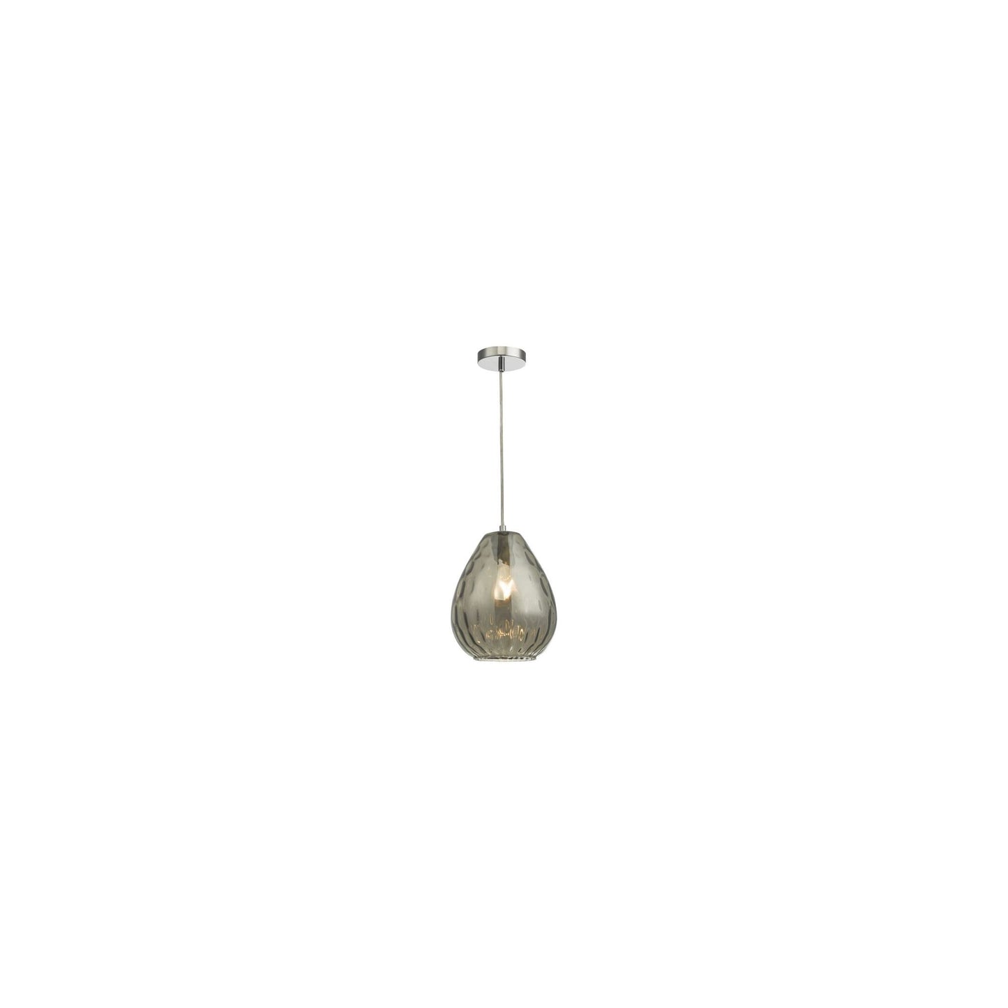 Apulia 1-Light Pendant Smoked Glass