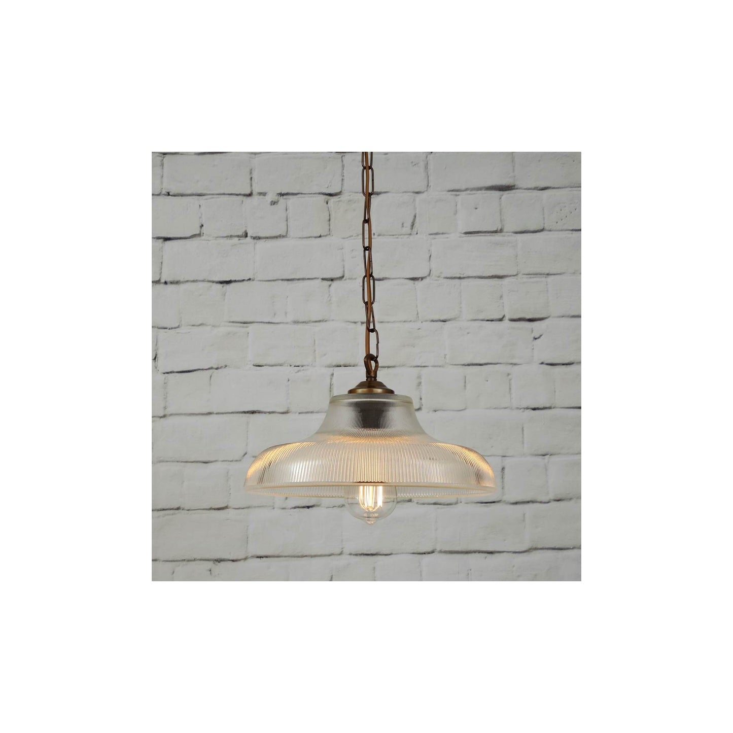 London Prismatic Railway Glass Pendant Light