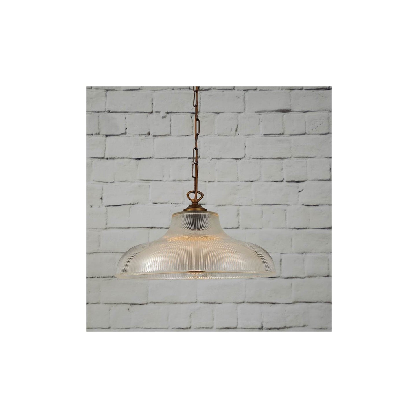 London Prismatic Railway Glass Pendant Light