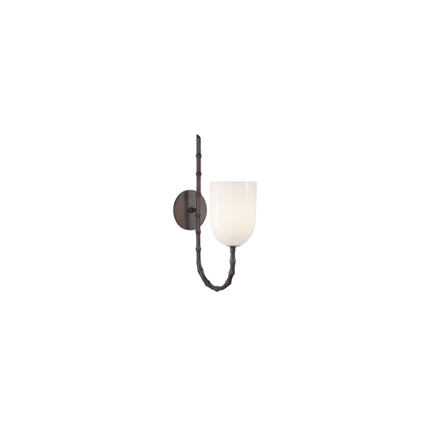 Edgemere Wall Light with White Glass