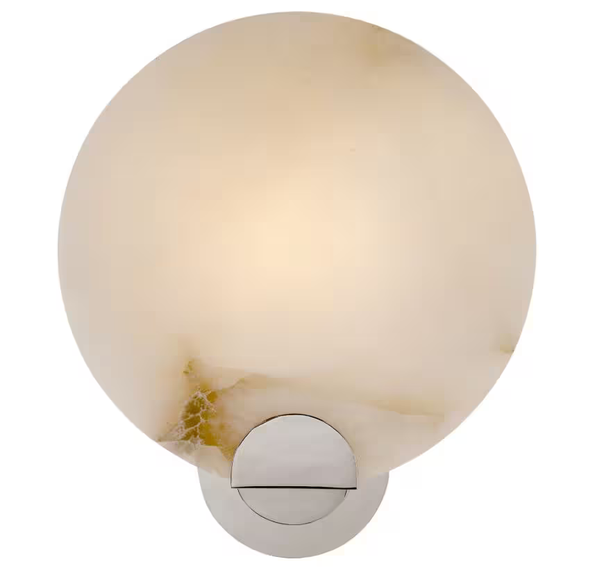 Iveala Single Sconce with Alabaster Shade