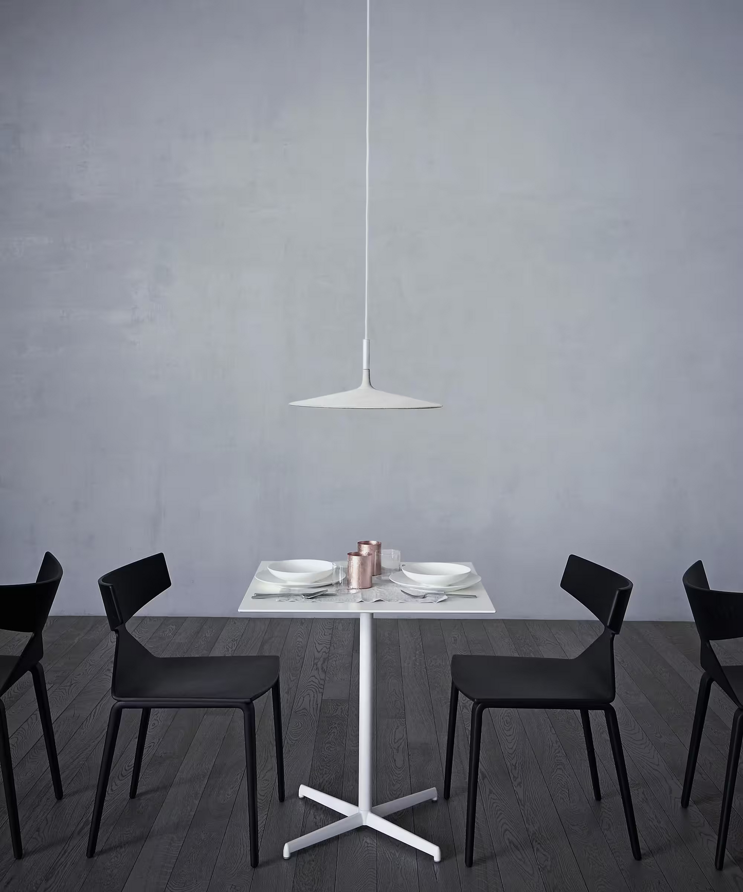 Aplomb Large Texture Pendant Dimmable with Concrete, Aluminium & Polycarbonate