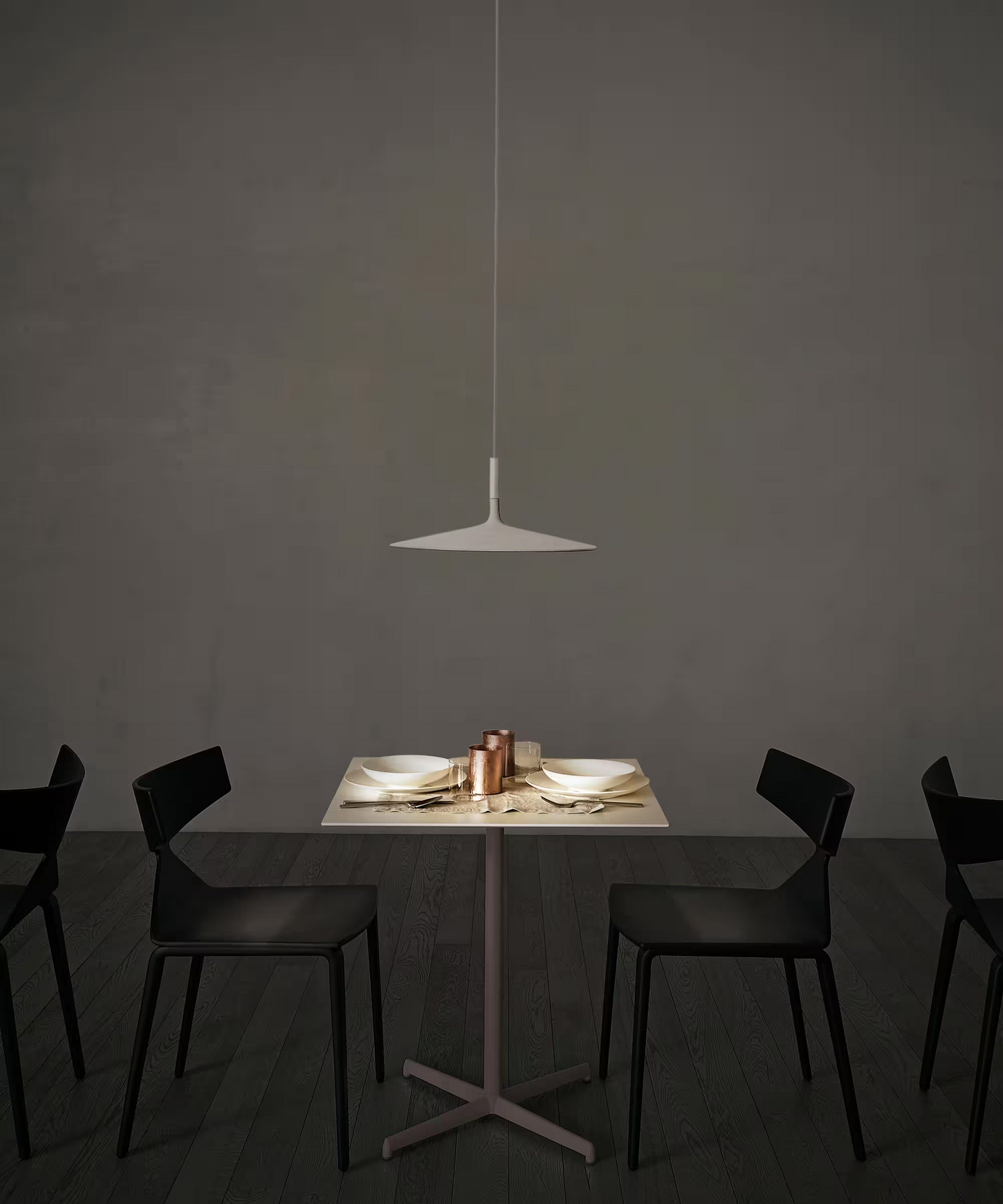 Aplomb Large Texture Pendant Dimmable with Concrete, Aluminium & Polycarbonate