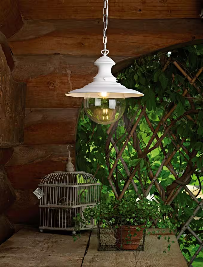 Station Large Clear Glass Pendant