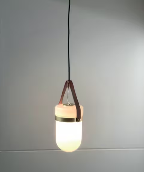 Almon Opal Glass Pendant