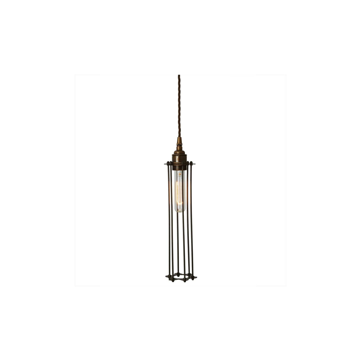 Beirut Industrial Pendant with Black Cage