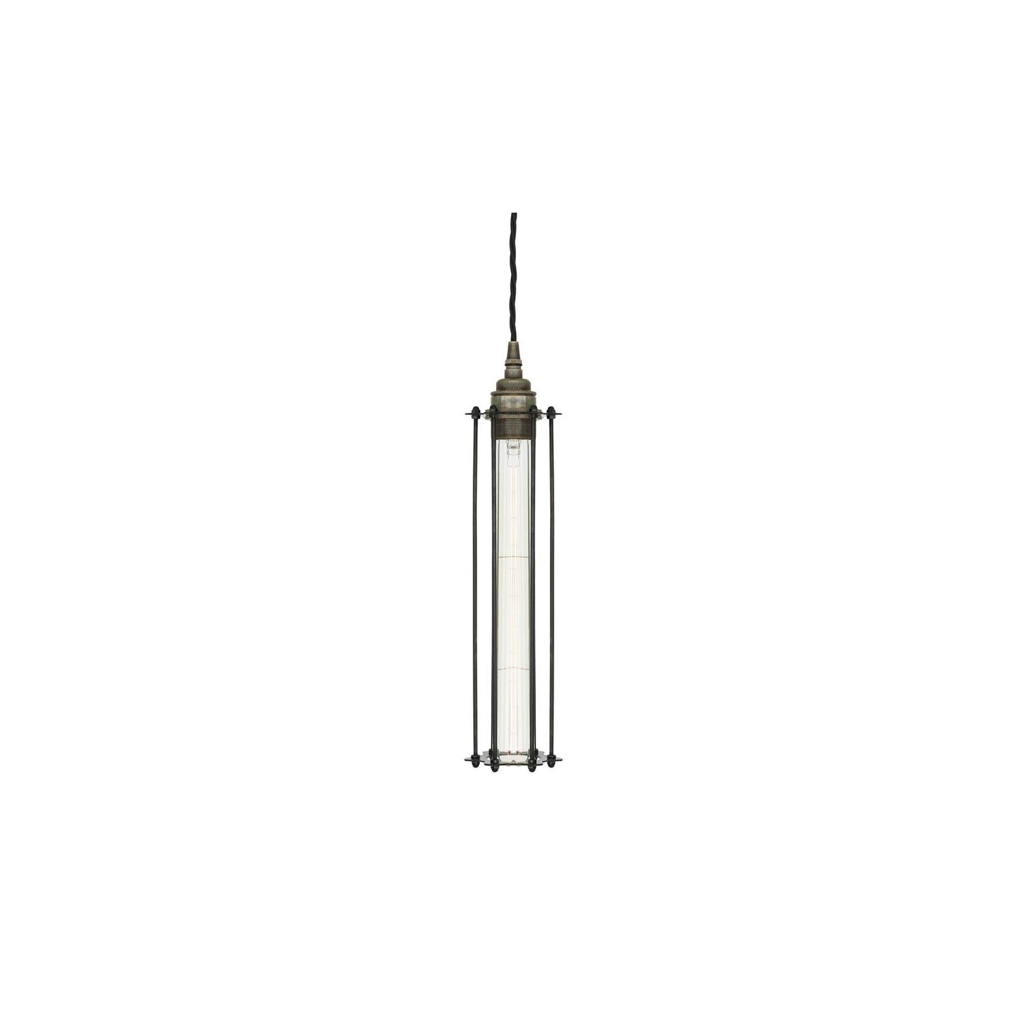 Beirut Industrial Pendant with Black Cage