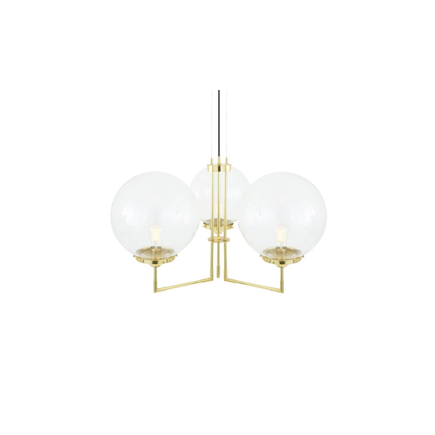 Bellavary Three-Arm Modern Globe Chandelier
