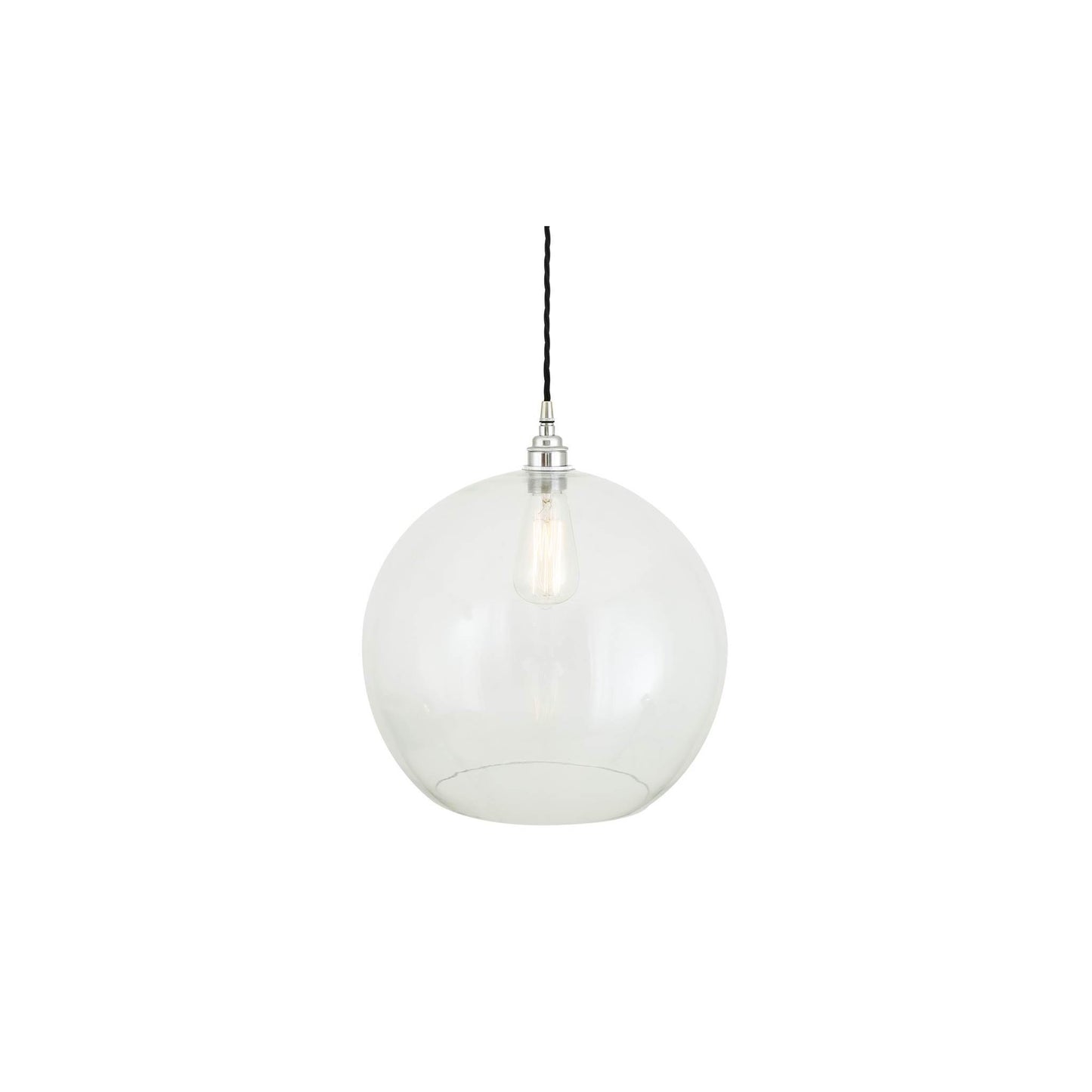 Eden Clear Open Glass Globe Pendant