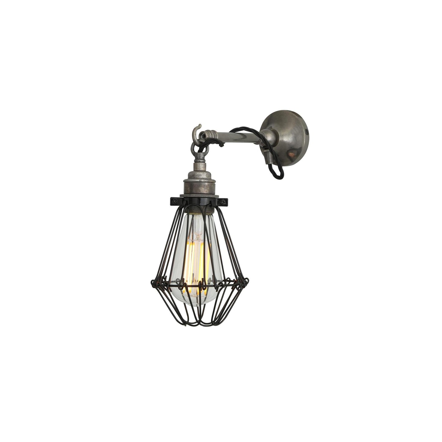 Edom Industrial Cage Wall Light