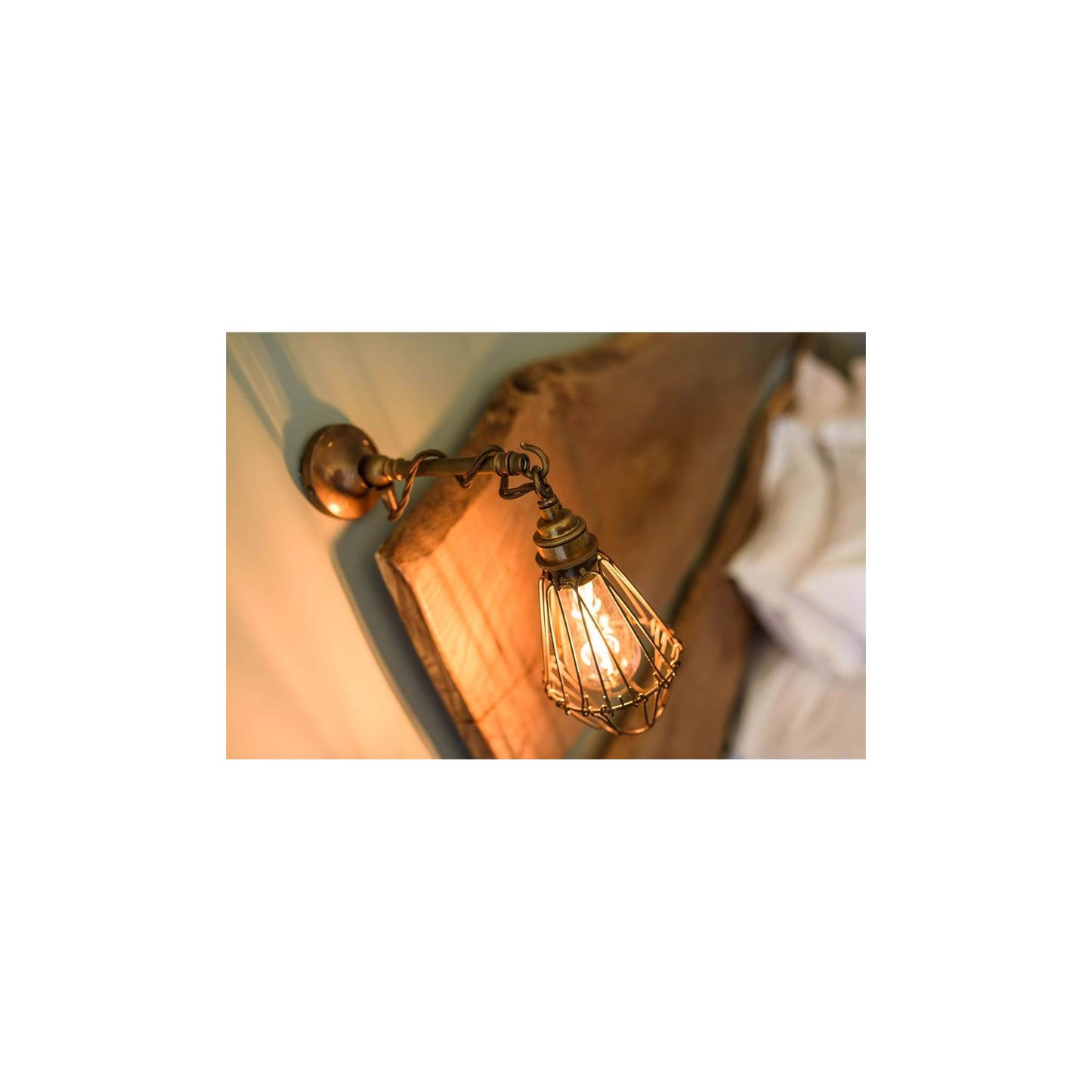 Edom Industrial Cage Wall Light
