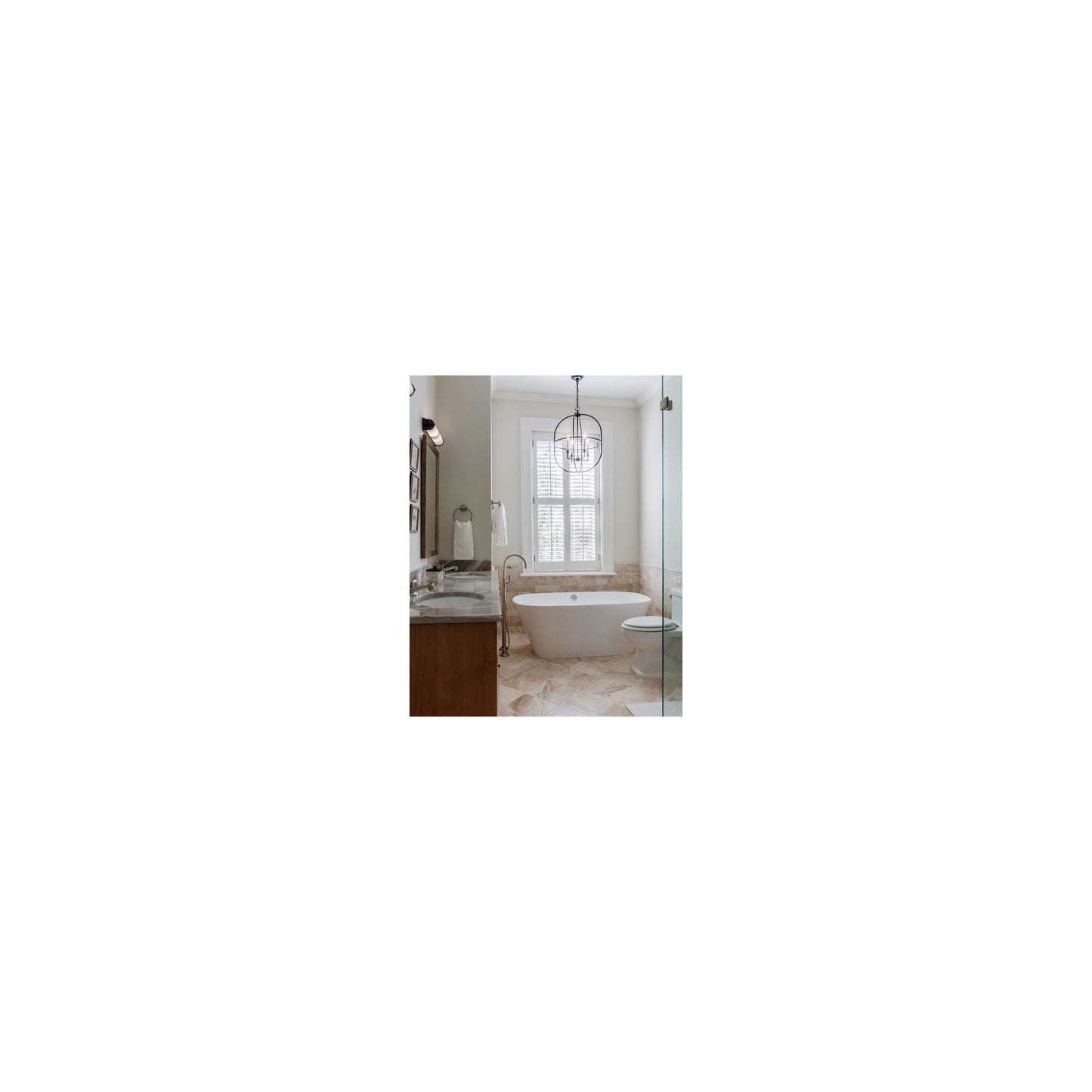 Dresser Long Glass Rod Wall Light