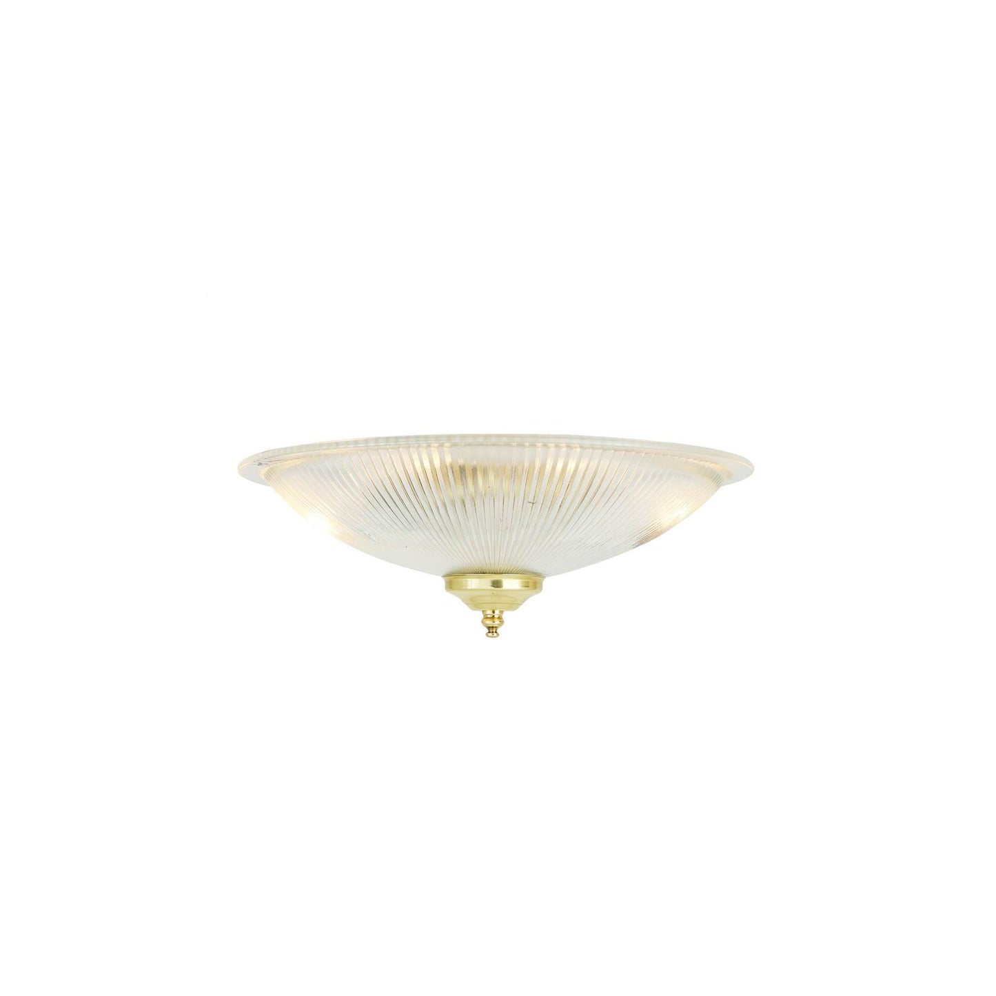 Nicosa Shallow Holophane Flush Ceiling Light