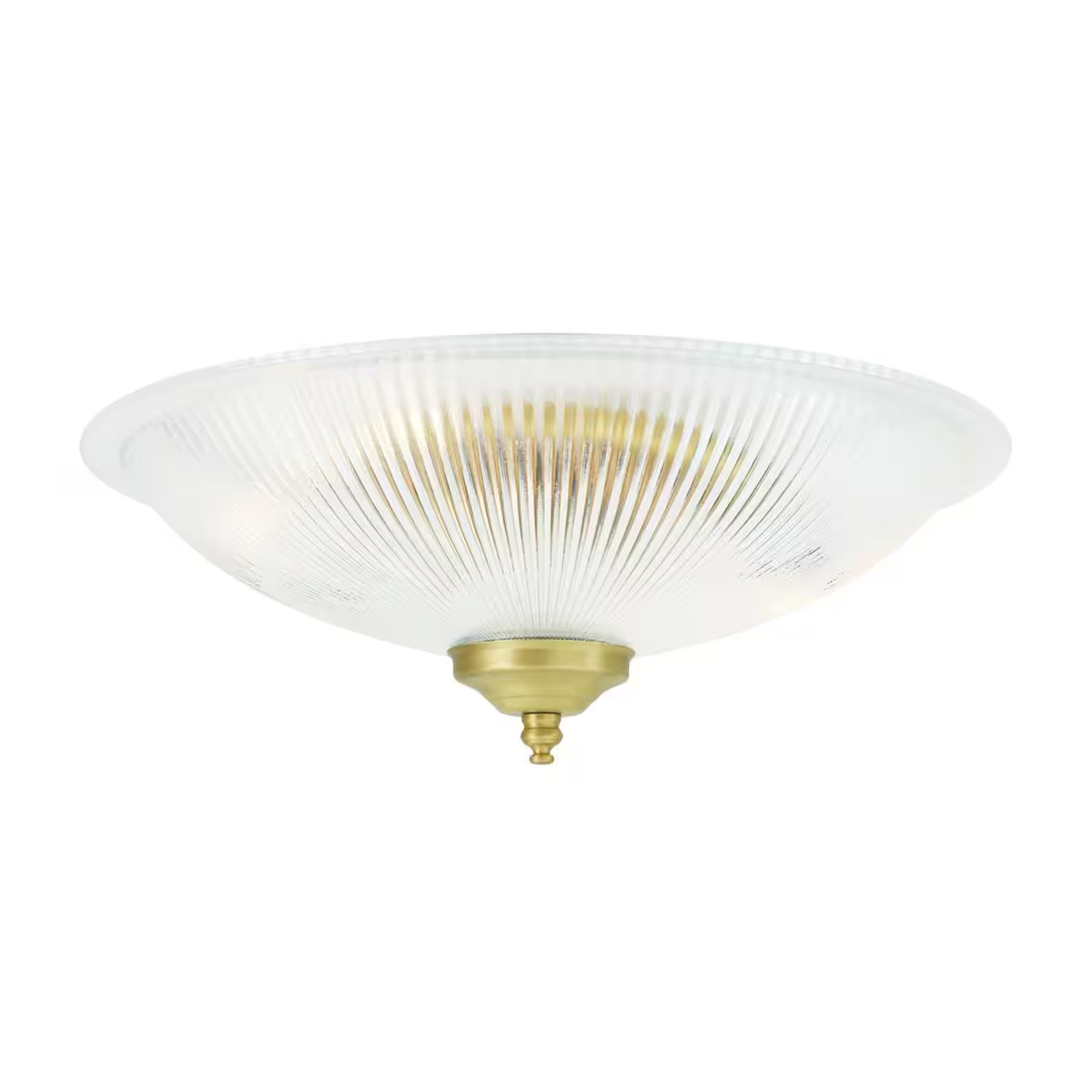 Nicosa Shallow Holophane Flush Ceiling Light