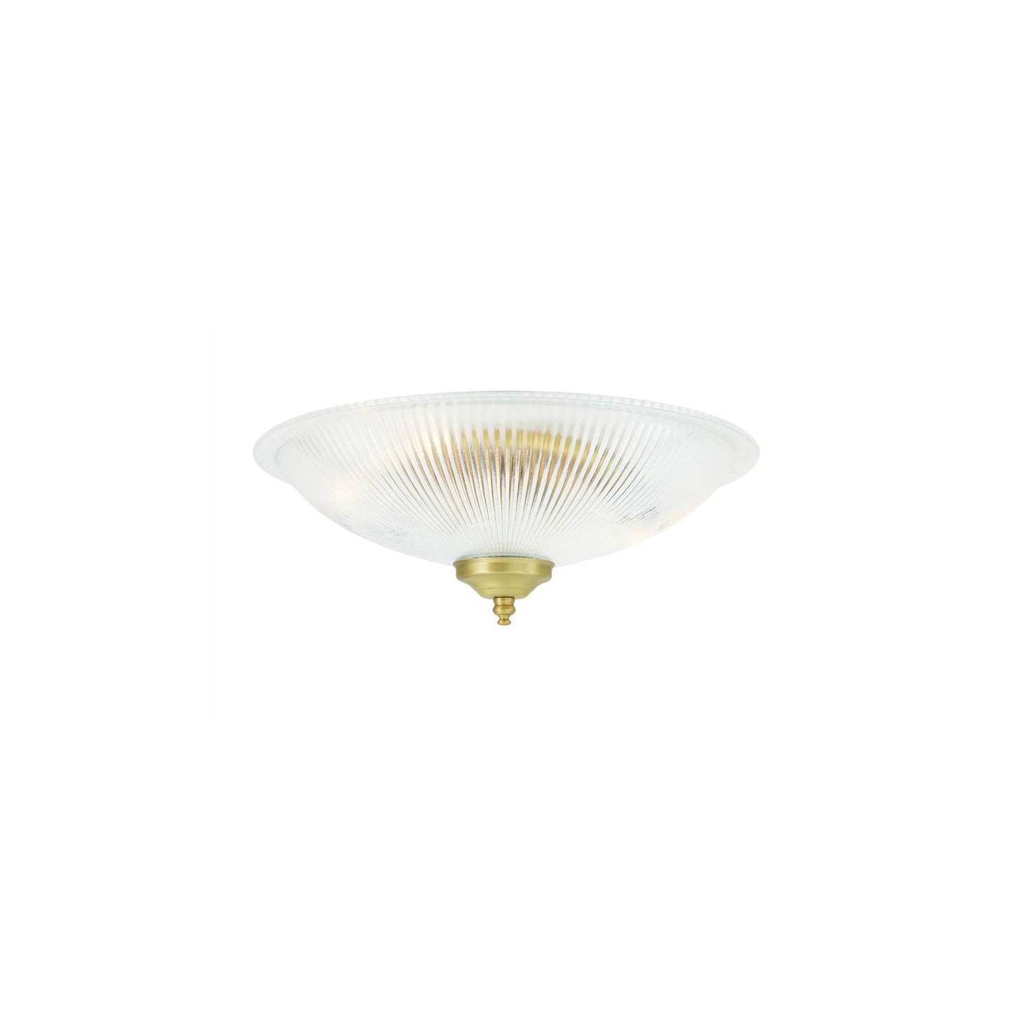 Nicosa Shallow Holophane Flush Ceiling Light