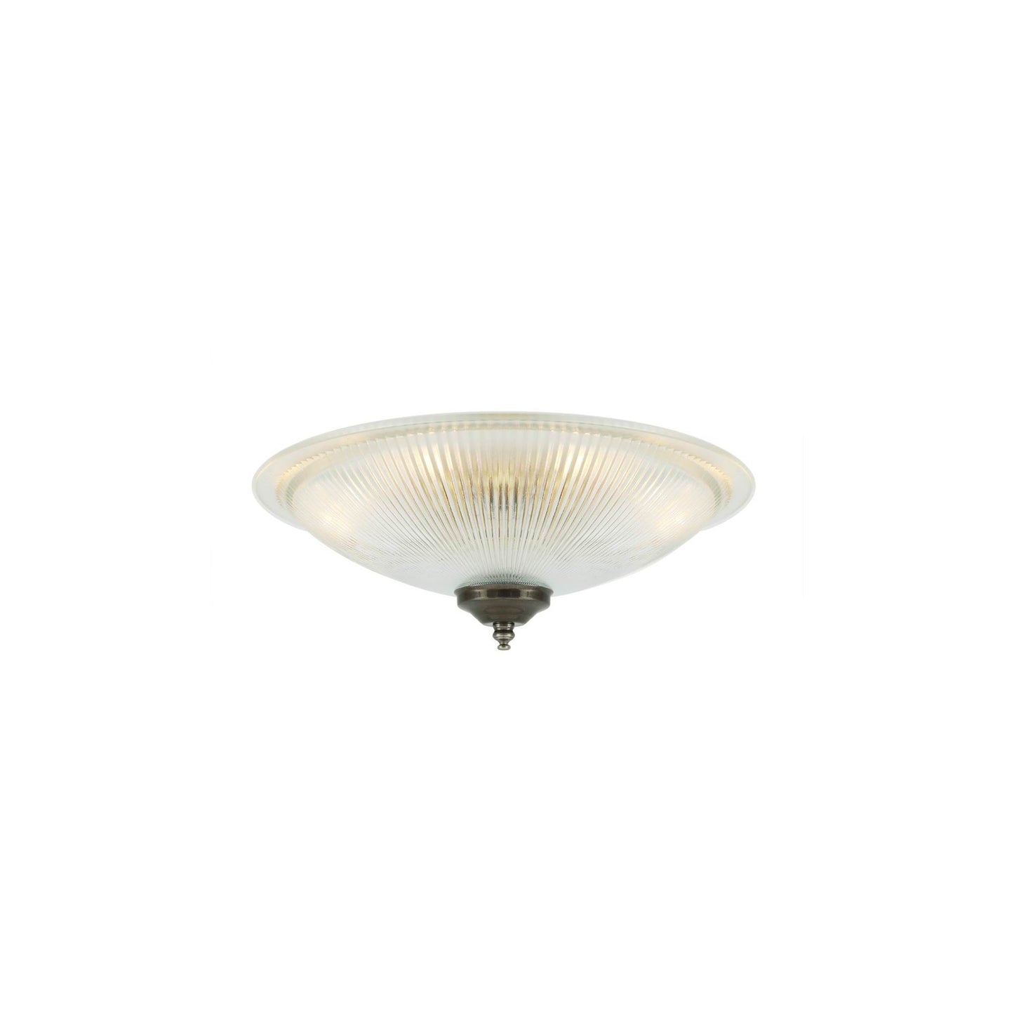 Nicosa Shallow Holophane Flush Ceiling Light
