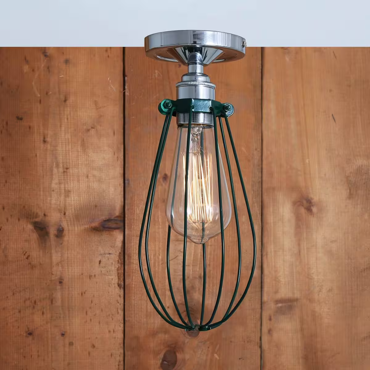 Vox Industrial Cage Ceiling Light