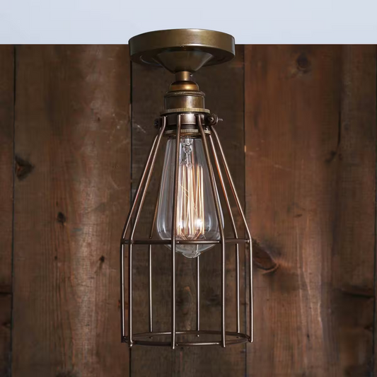 Raze Industrial Cage Ceiling Light