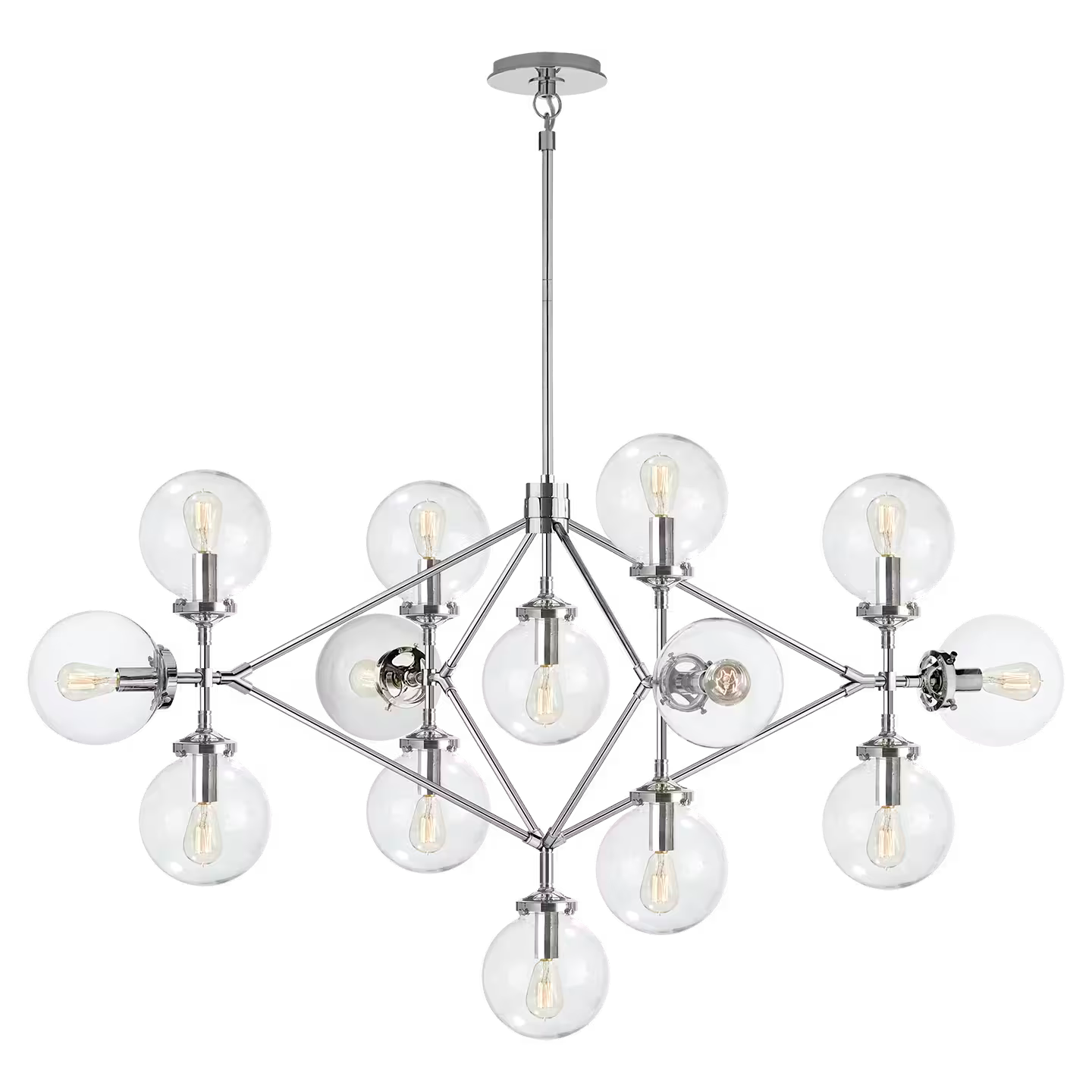 Bistro Four Arm Chandelier