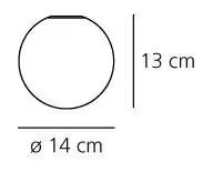 Dioscuri 14 Wall/Ceiling Lamp