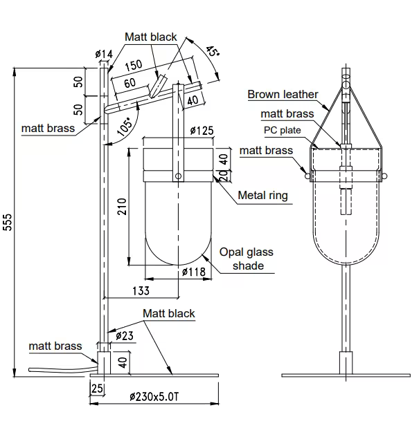 Almon Table Lamp Body