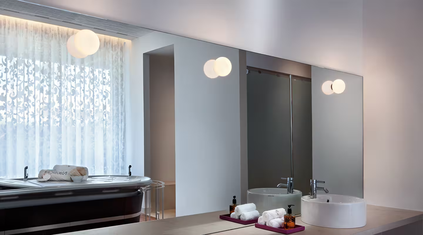 Glo-Ball Mini White Ceiling or Wall Light