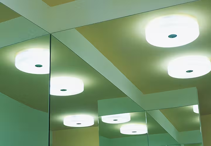 Button Ceiling and Wall Light White