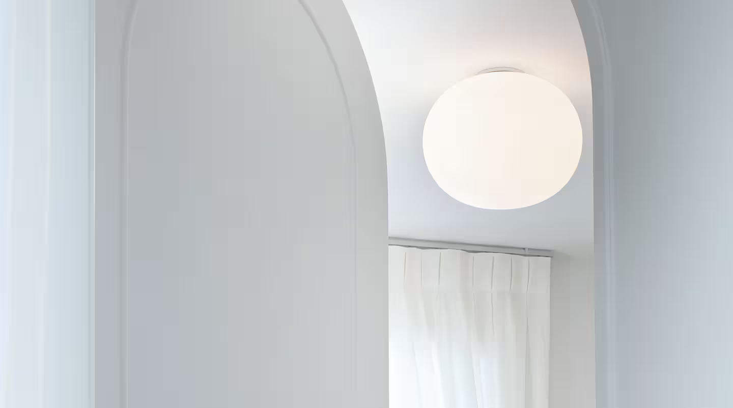 Glo-Ball C1 Ceiling Mounted Diffused Light White