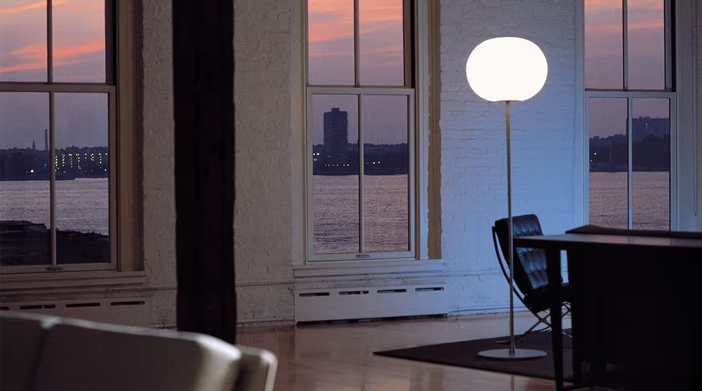 Glo-Ball F3 Floor Lamp with Opal Glass