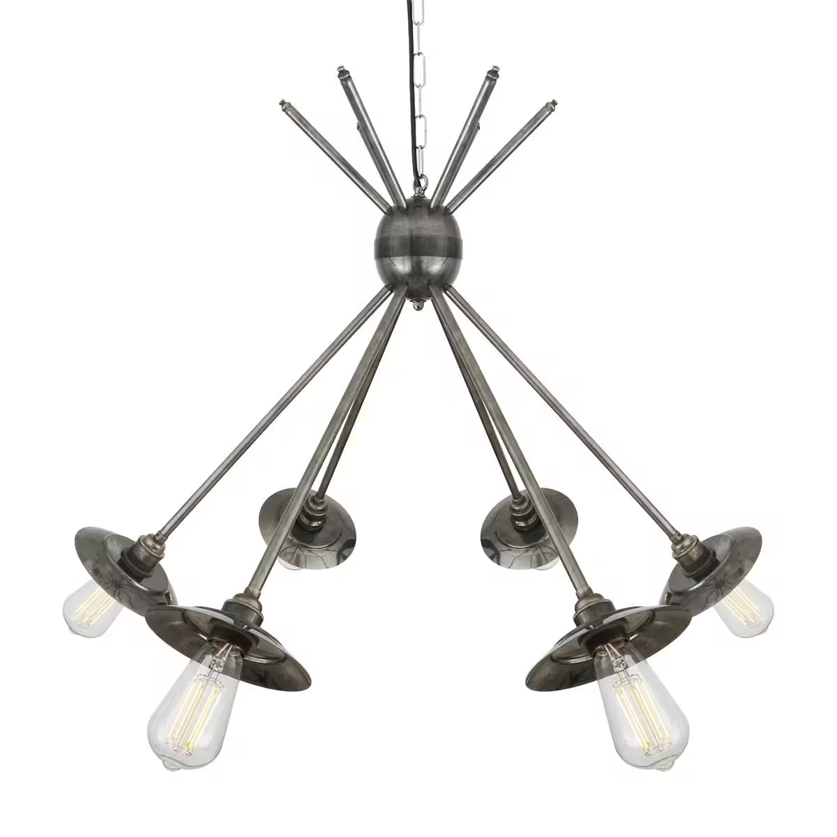 Hakone 6-Arm Industrial Chandelier