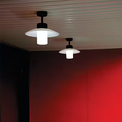 Aubanne Model 2 Frosted Glass Ceiling Light