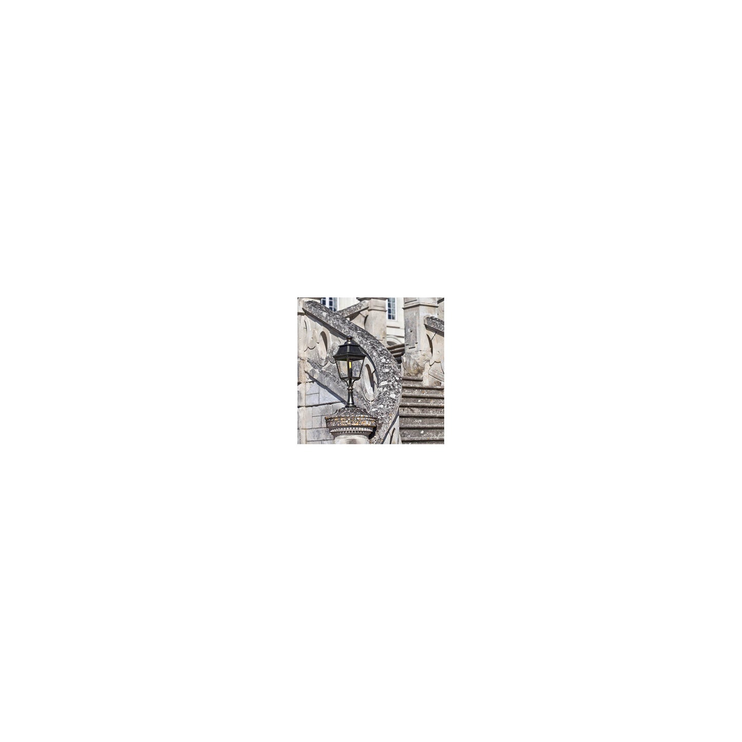 Avenue 3 Model 5 Clear Glass Pillar Mount Lantern
