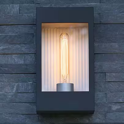 Brick Clear Glass Decorative Wall Light
