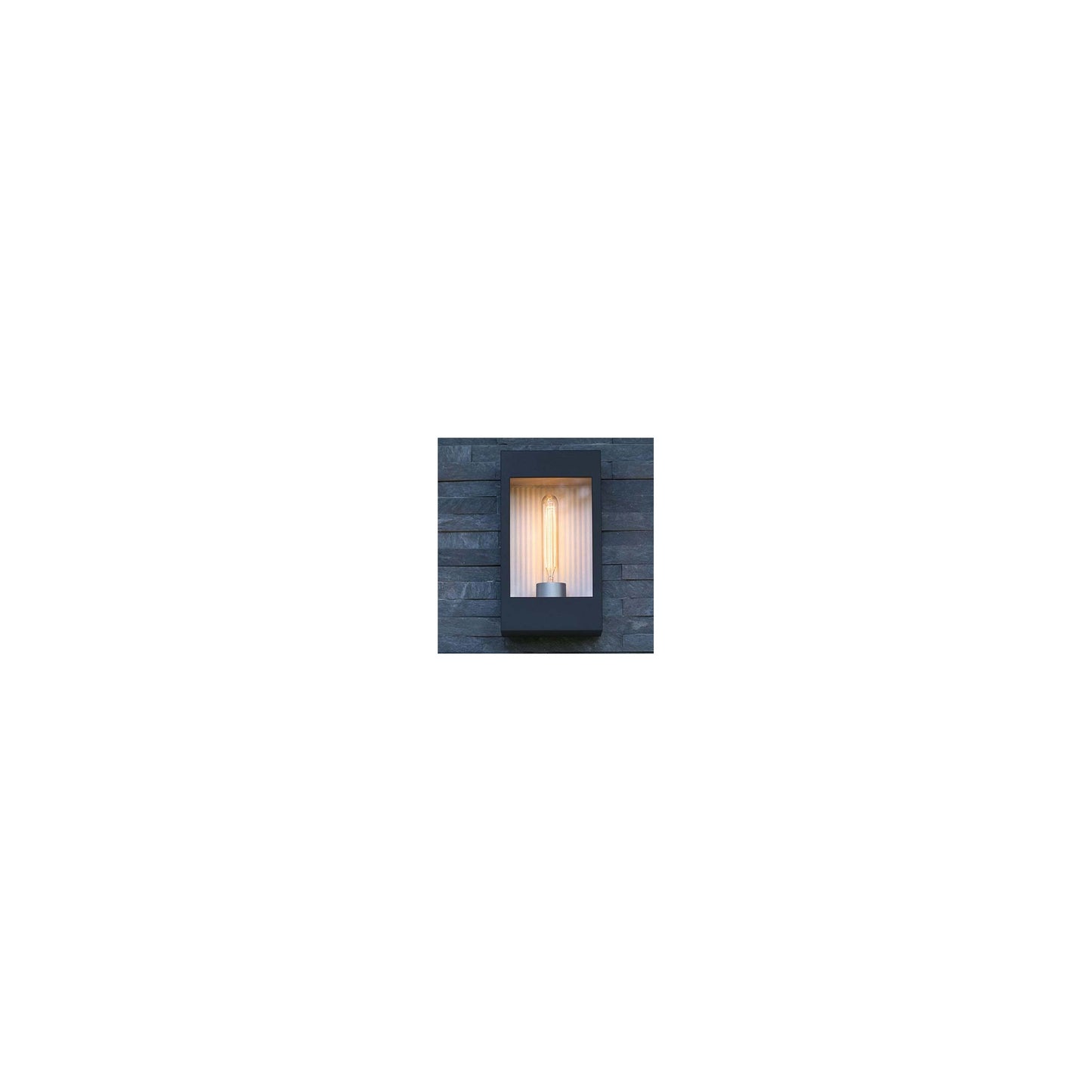Brick Clear Glass Decorative Wall Light with Polycarbonate Removable Bulb Cover