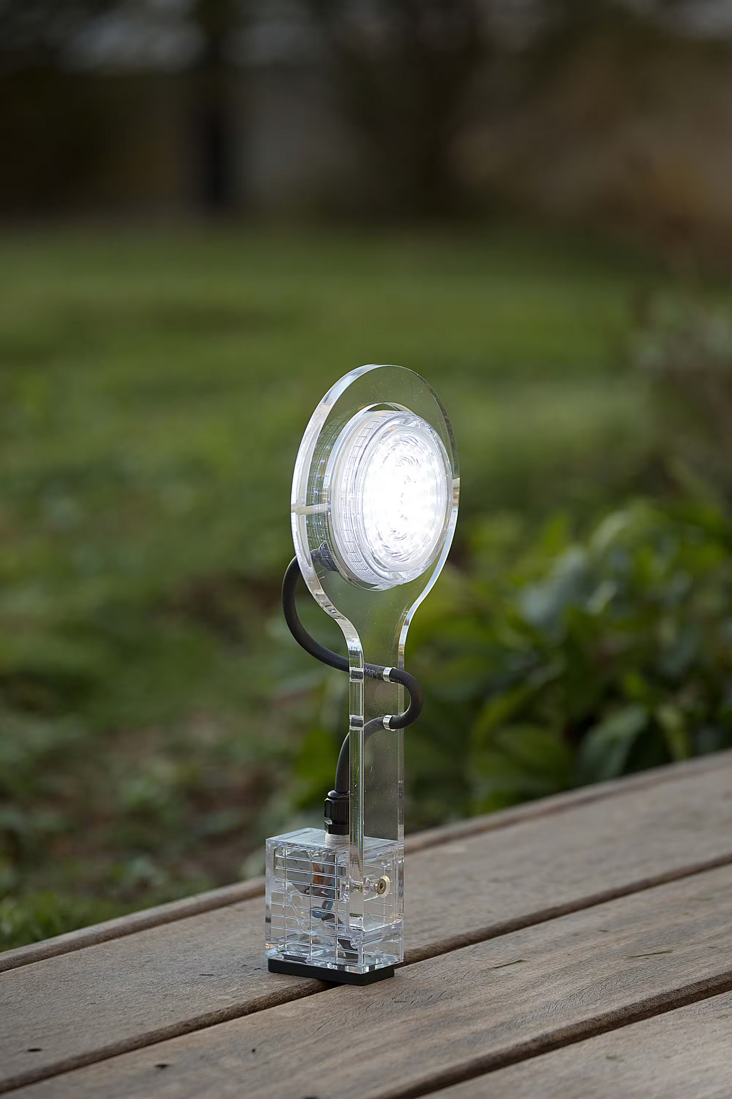 Picto Clear Glass Wall Light