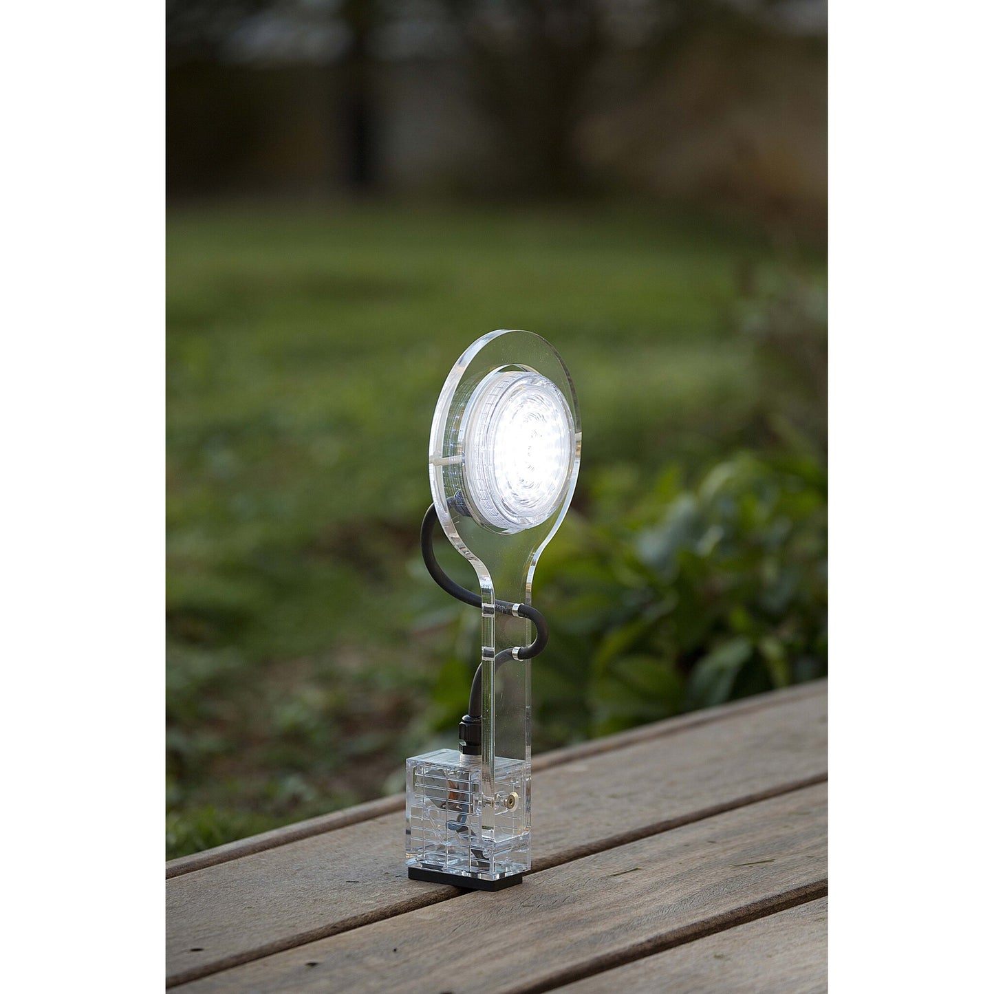 Picto Clear Glass Wall Light with Aluminium Body