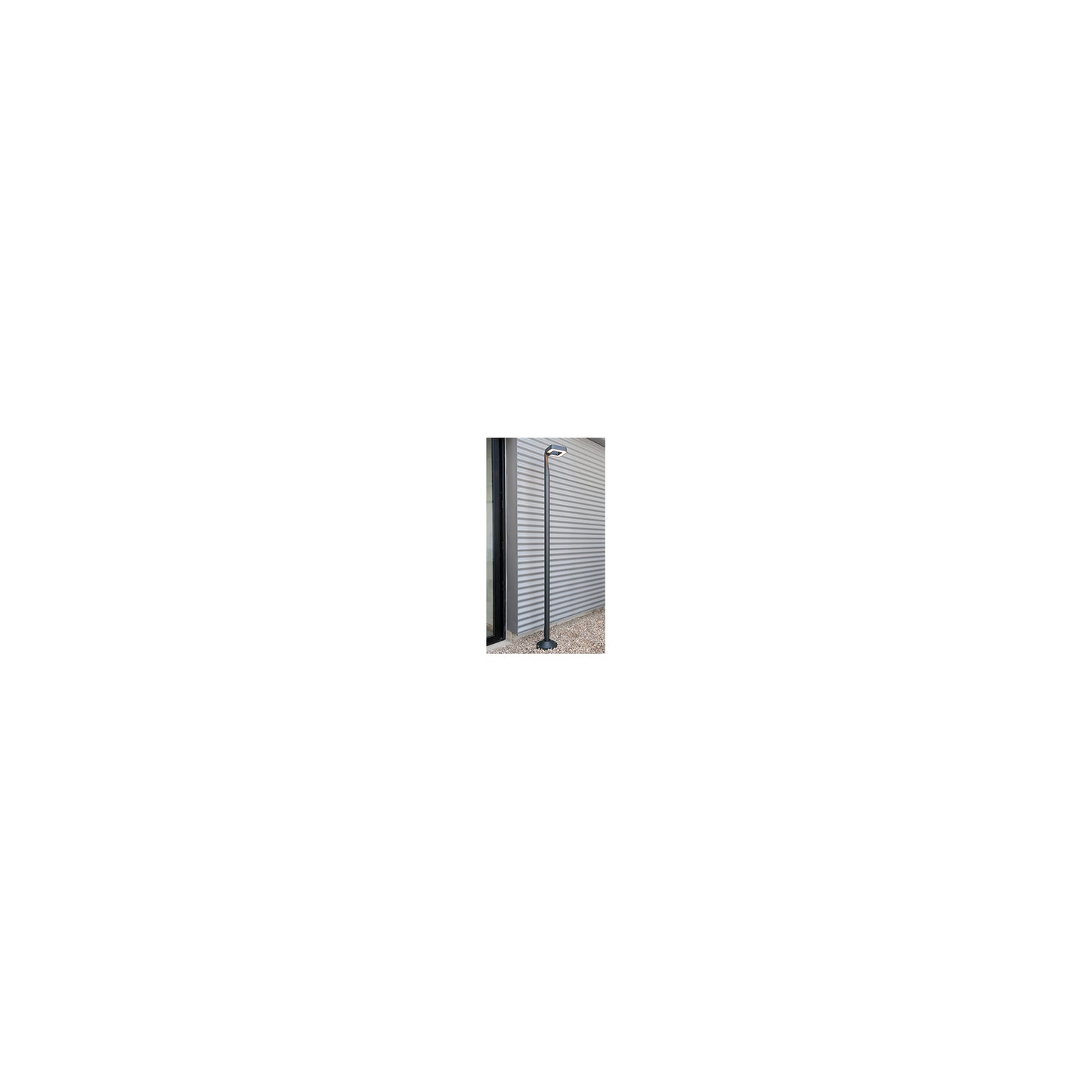 Square Large 3000K LED Lamp Post with Square Shaped, Multi-Directional Head