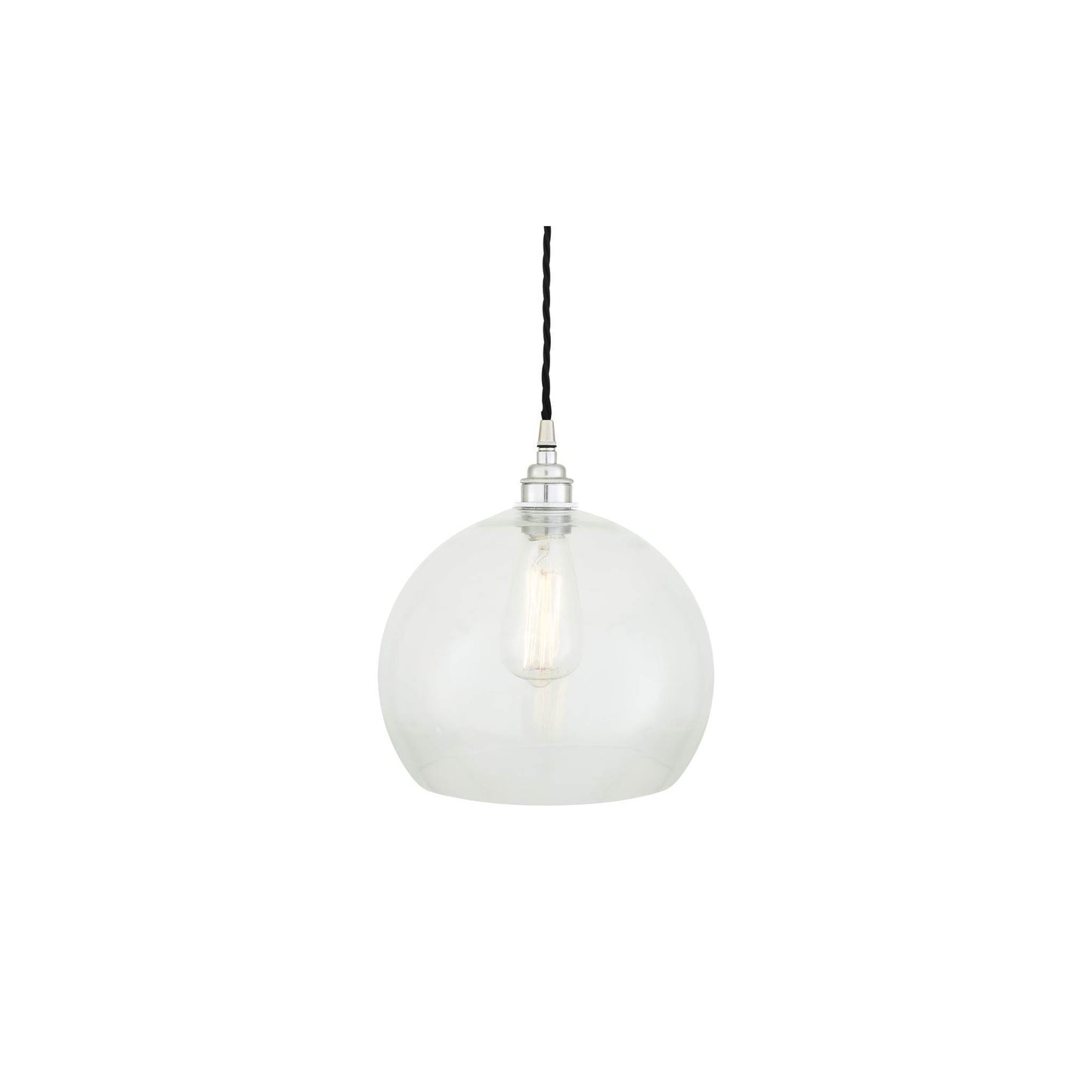 Eden Clear Open Glass Globe Pendant