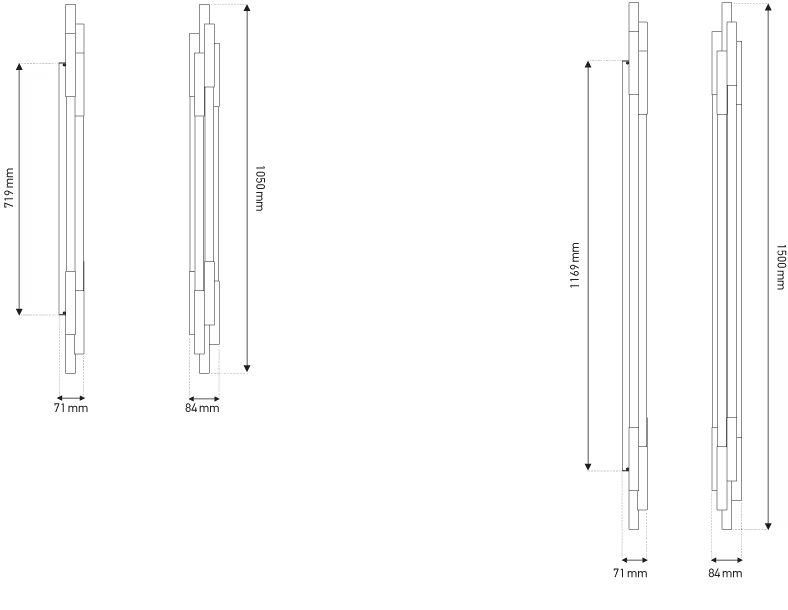 Org W LED wall light