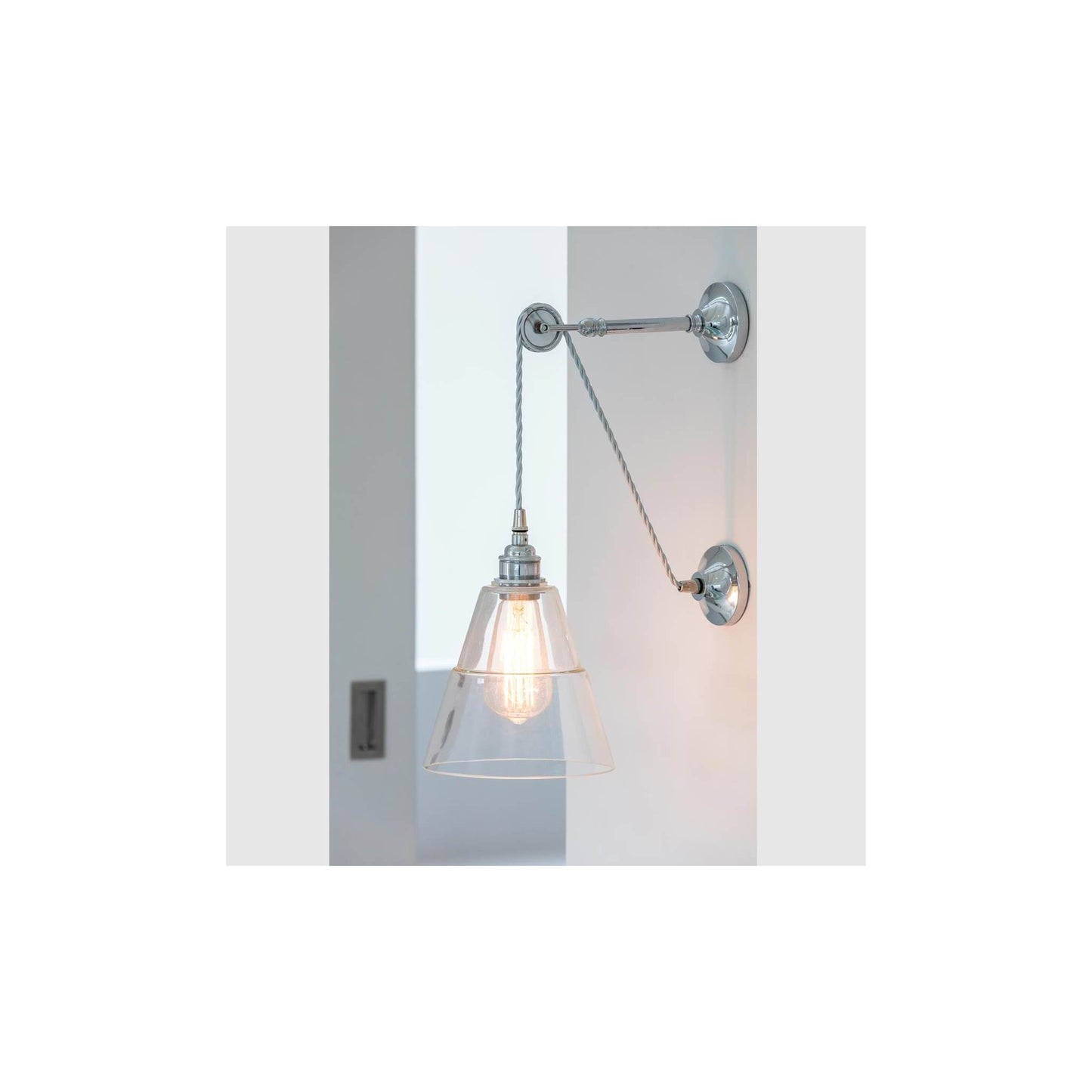 Rigale Coolie Industrial Pulley Wall Light