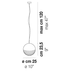 Bolle SP G LED Glass Pendant