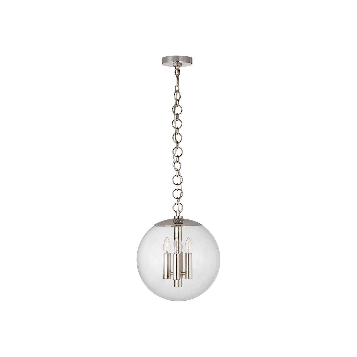 Turenner Medium Globe Pendant with Clear Glass