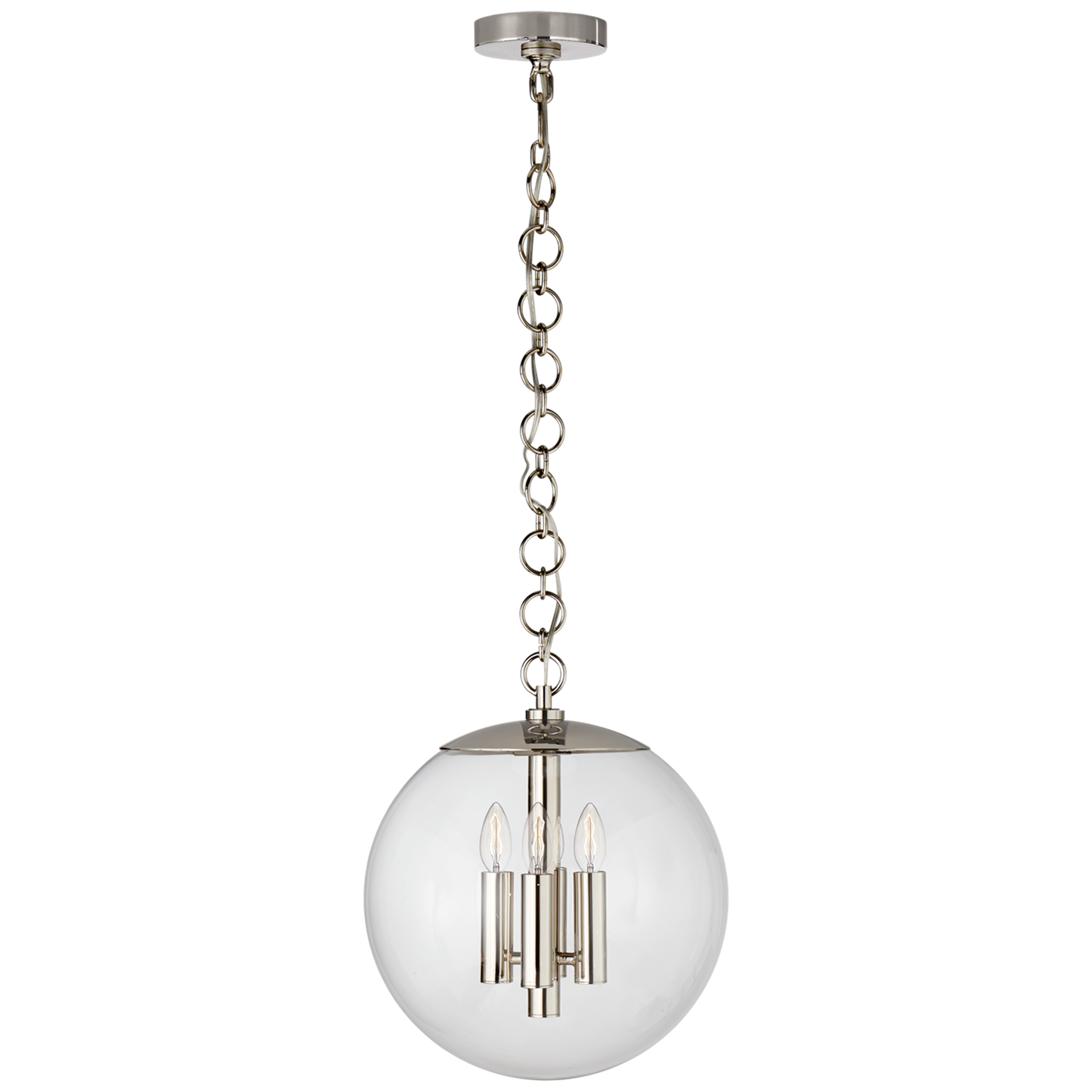 Turenner Medium Globe Pendant with Clear Glass