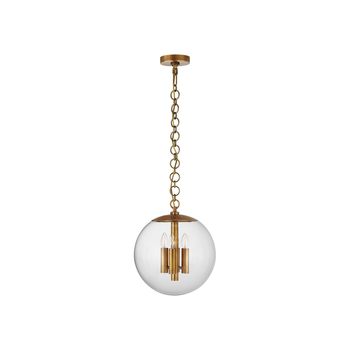Turenner Medium Globe Pendant with Clear Glass