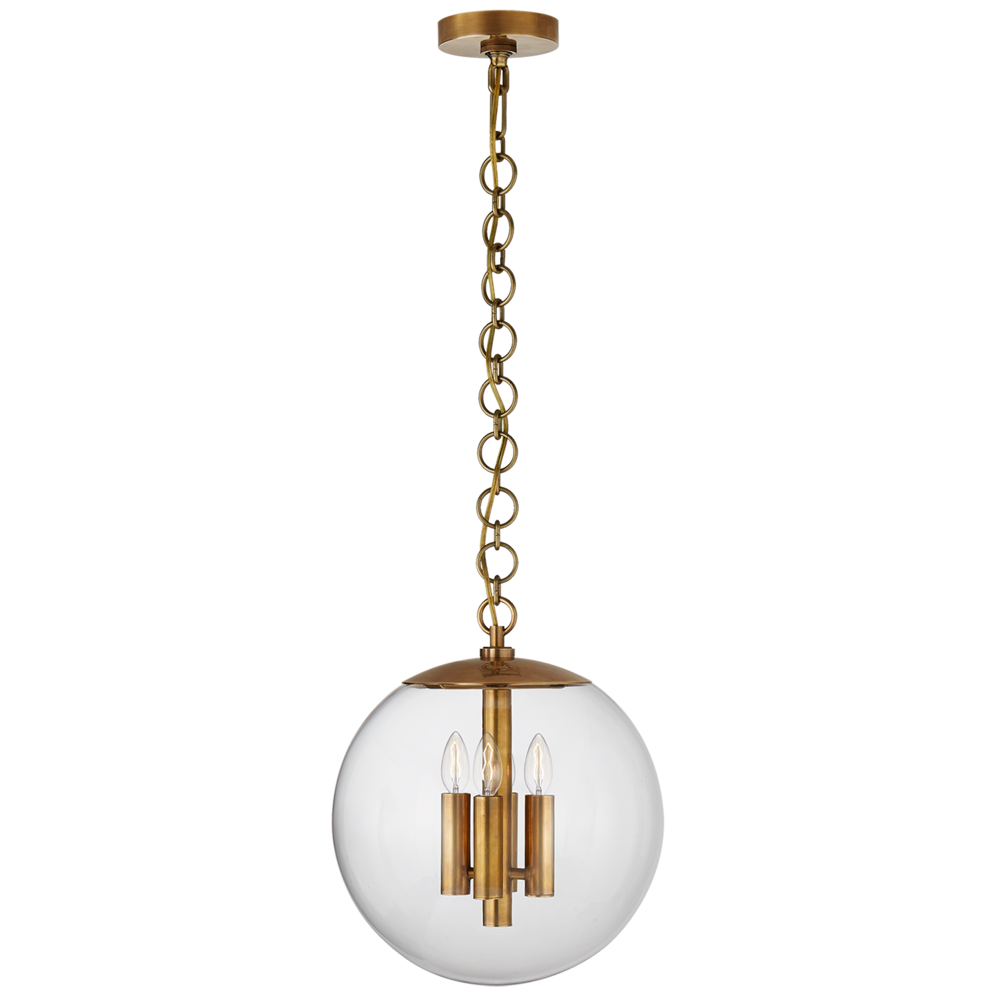 Turenner Medium Globe Pendant with Clear Glass