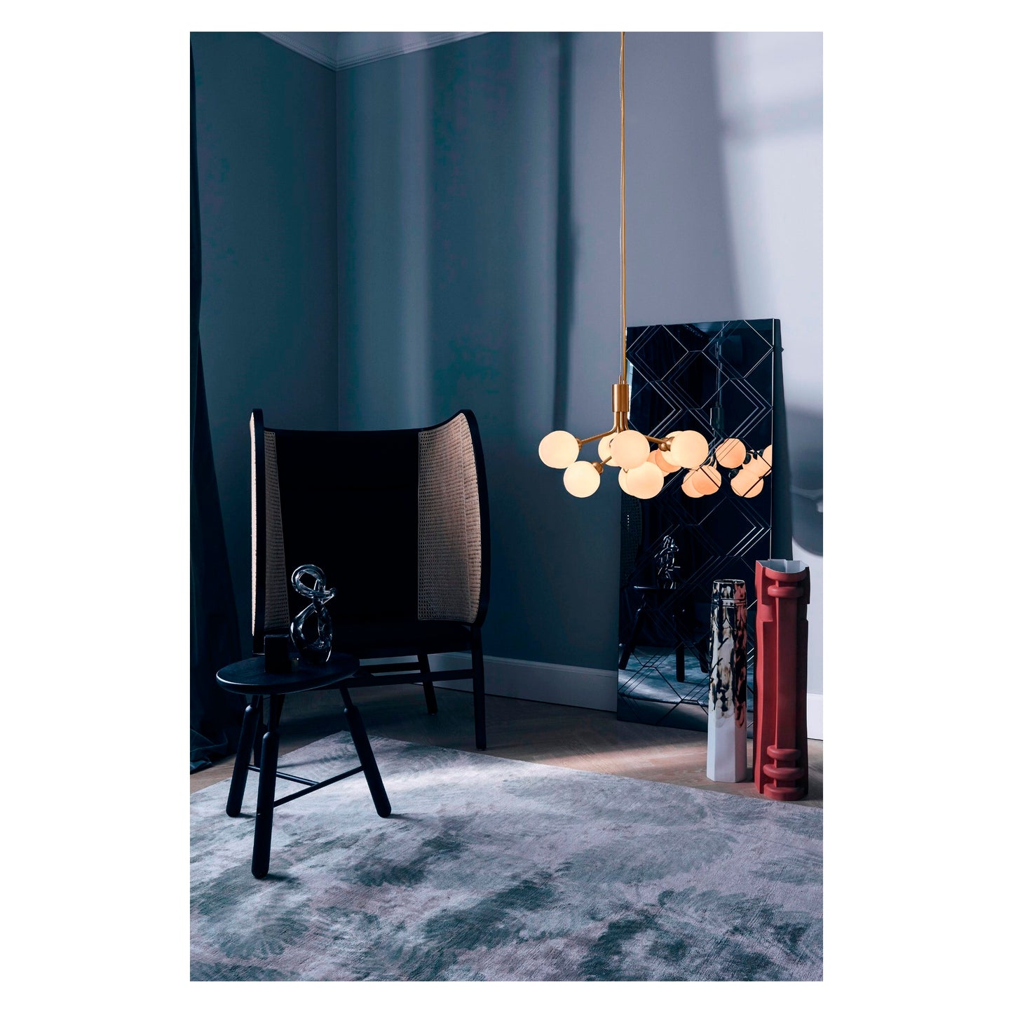 Apiales 9-Light Chandelier with Glass Shade