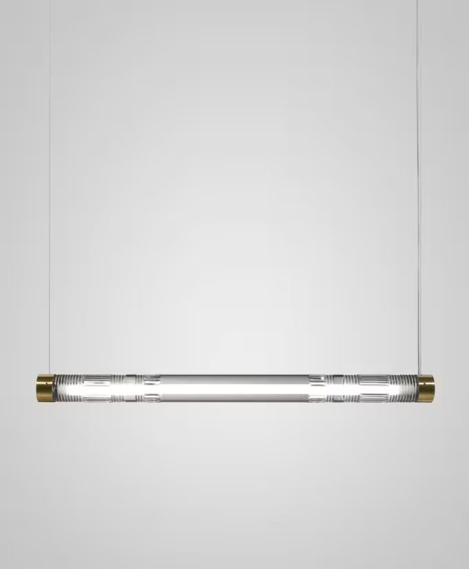 Crystal Tube LED Linear Pendant