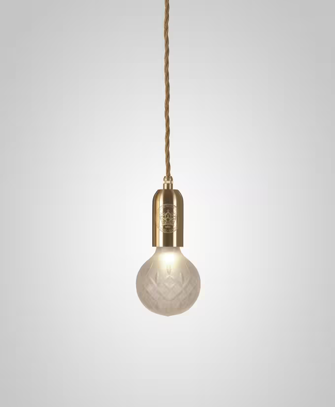 Crystal Bulb Frosted Glass LED Pendant