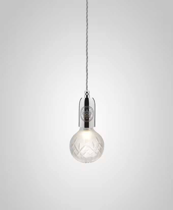 Crystal Bulb Frosted Glass LED Pendant